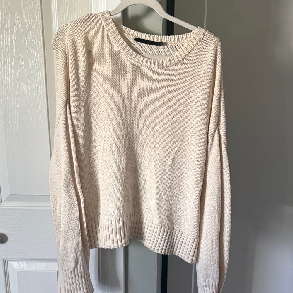 Jenni Kayne Soft Cream Crew Neck Sweater